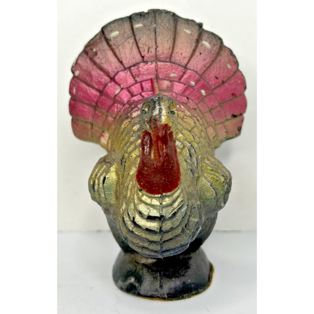 Vintage Gurley Thaknsgiving Turkey Candle 4.5" SKU H513